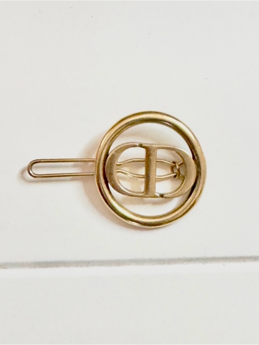 Dior CD Logo Hair Clip Barrette
